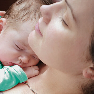 Protection against mix-ups after birth baby and mother in the hospital