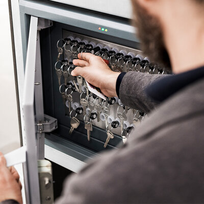 Schlüsselentnahme flexx Schlüsselentnahme aus flexx locker