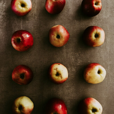 Free fruit from the region Apples from above