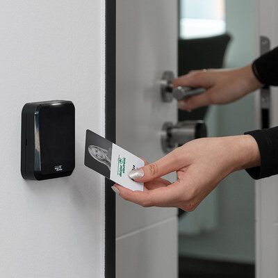 RFID reader access control system Application photo RFID reader access control