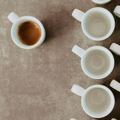 free coffee speciality Coffee cups from above